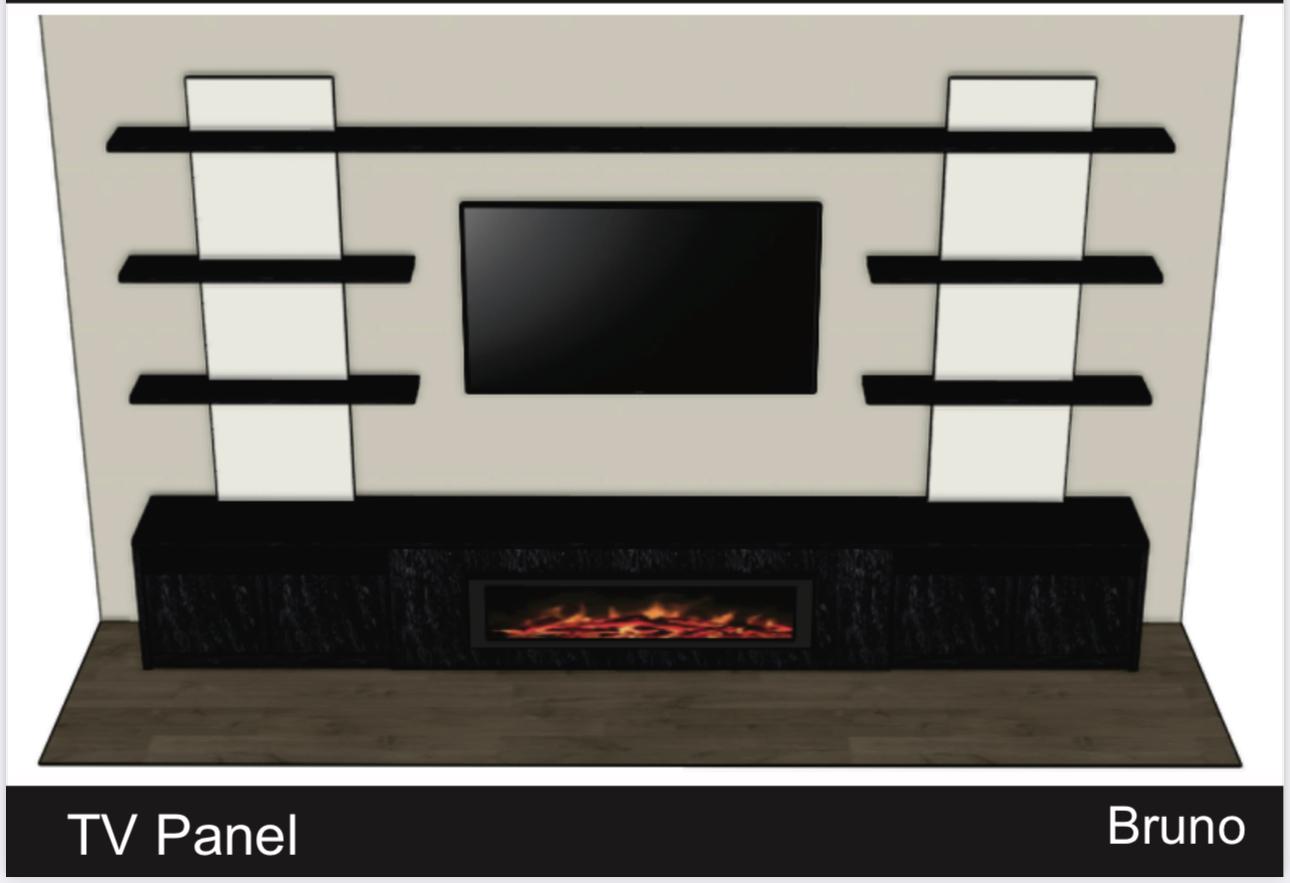TV panel 3D render