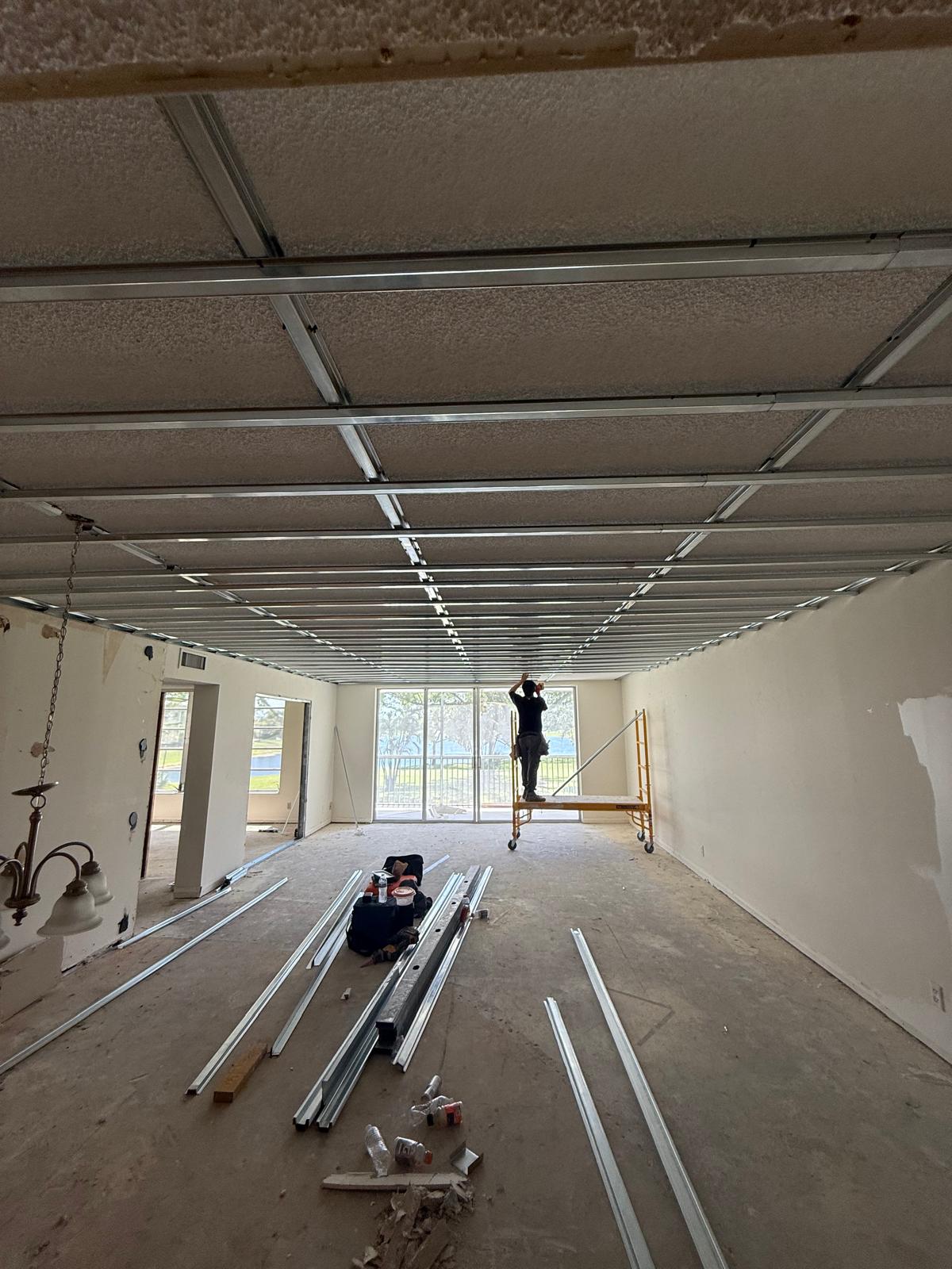 Dropped ceiling before