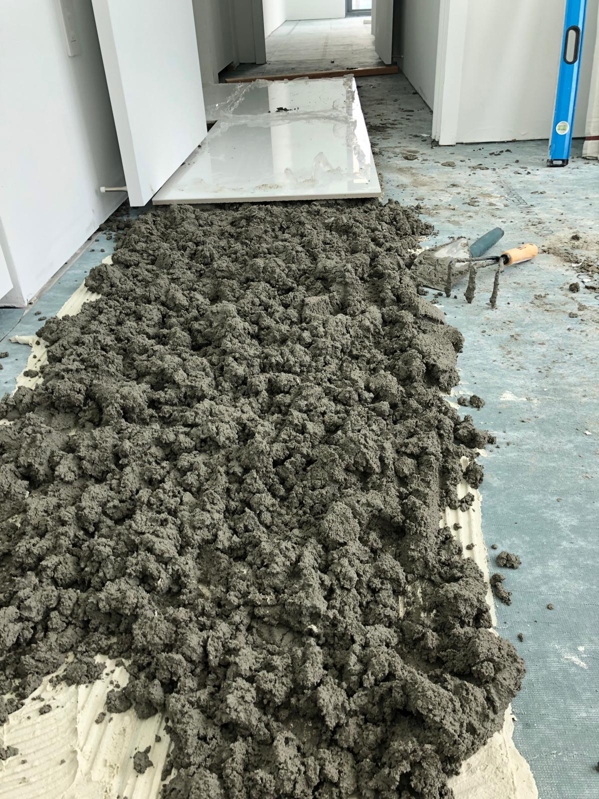 Tile setting process